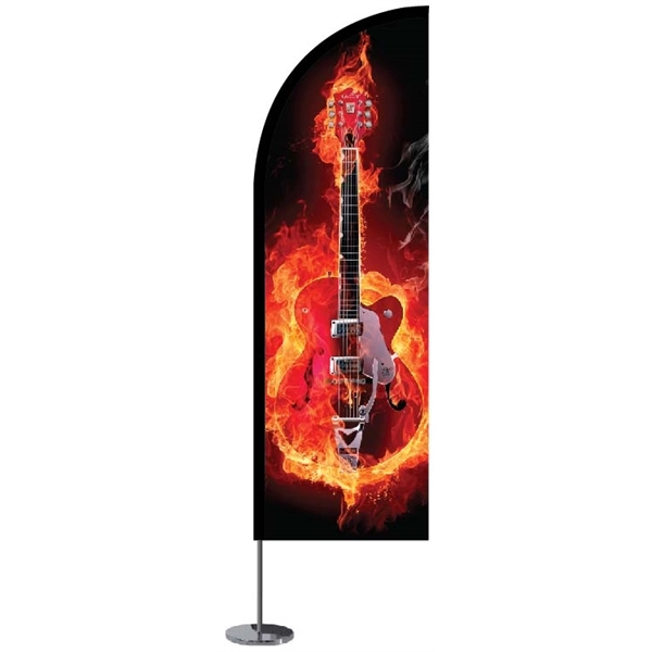 5.5" x 17.75" single-sided knit polyester blade-shaped desktop flag.... from ASI 36558 Aprons, Etc.