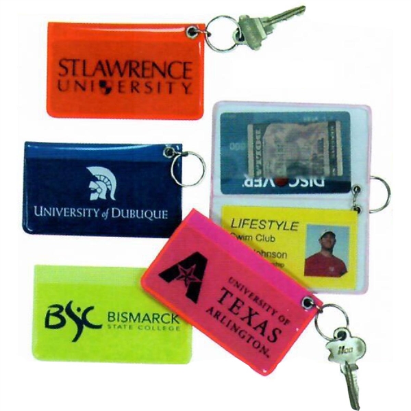 Vinyl ID in translucent vinyl pass case with key ring.... from ASI 66150 ZZ DROPPED -Lamco Advg Specs Inc / Laminet