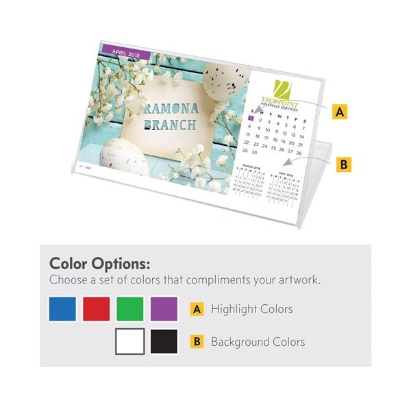 Landscape Jewel Calendar - Personalized, Attract attention for your business with... from ASI 39850 The Bentcil Company / Bentcils™