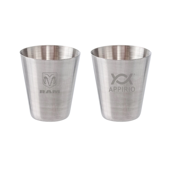 1 oz. shot glass made of high-quality brushed stainless steel.... from ASI 57655 STOPNGO Line