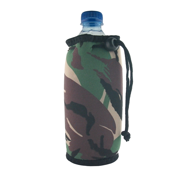 Bottle coolie with drawstring and clip.... from ASI 93520 Ventura Inc