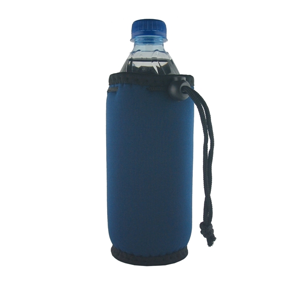 Bottle coolie with drawstring and clip.... from ASI 93520 Ventura Inc