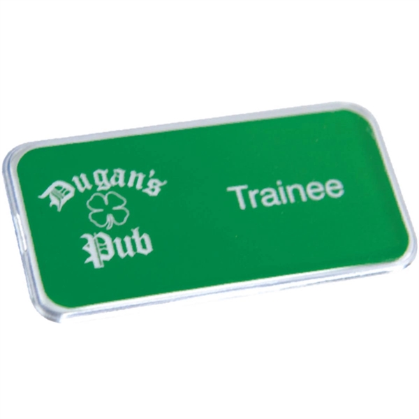 Engraved Snap Badge 1 1/2" H x 3" W... from ASI 81500 Navitor Inc / Navitor Specialty Products