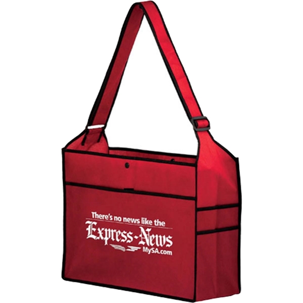 16" x 6" x 14" non-woven polypropylene tote with side and... from ASI 35290 American Ad Bag Co