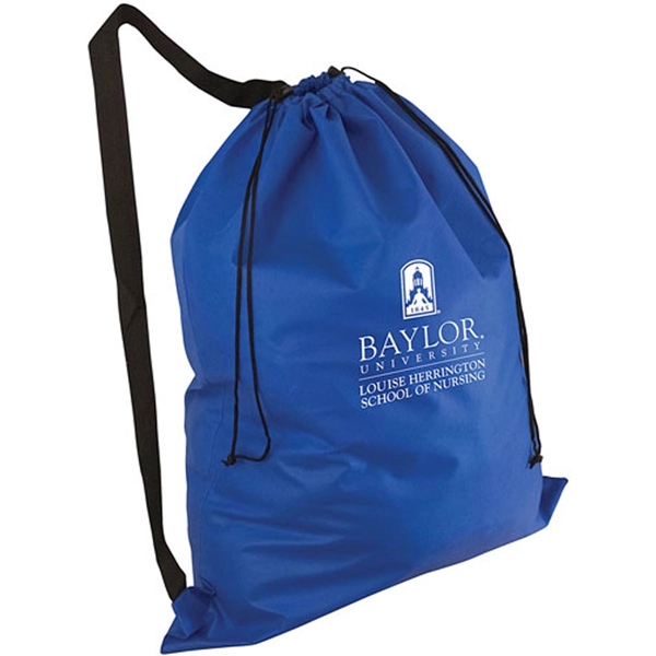 25" x 32" non-woven polypropylene laundry duffel with drawstring opening and... from ASI 35290 American Ad Bag Co