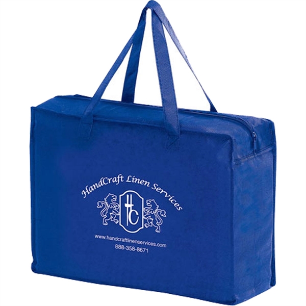 20" x 6" x 16" non-woven polypropylene zippered tote with pockets... from ASI 35290 American Ad Bag Co
