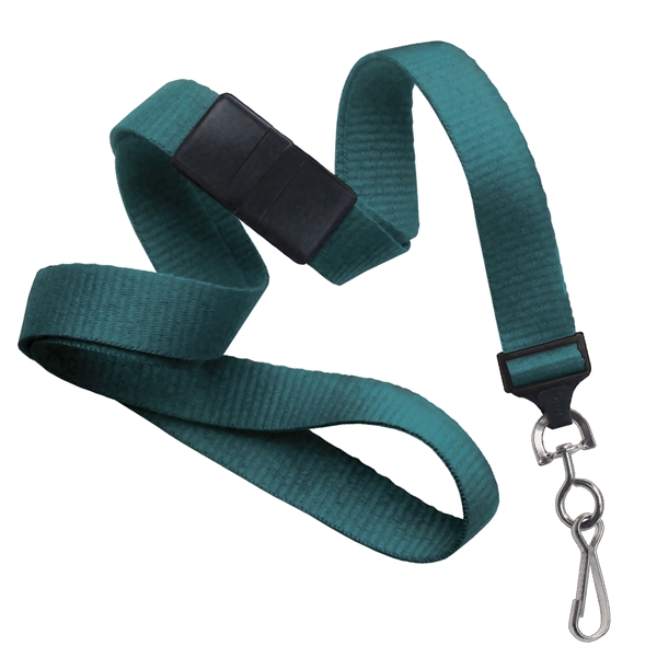 Available Same Day! These blank flat ribbed polyester lanyards come with... from ASI 79898 Promovision / PROMOVISION