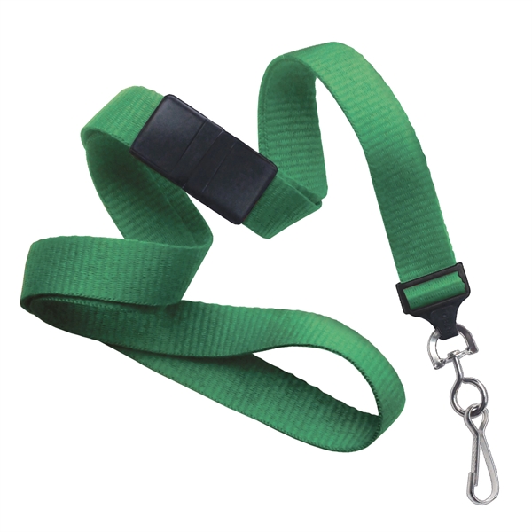 Available Same Day! These blank flat ribbed polyester lanyards come with... from ASI 79898 Promovision / PROMOVISION