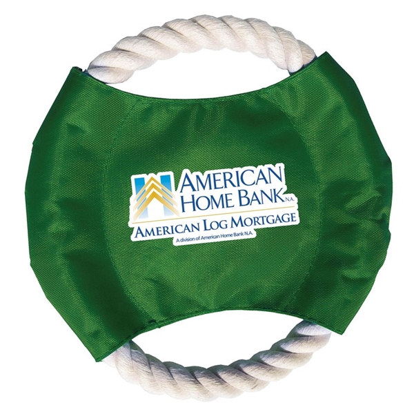 Rope flying disc, with full color digital transfer imprint, 7" diameter,... from ASI 79698 Promopet / PromoPet (R) Handy Line