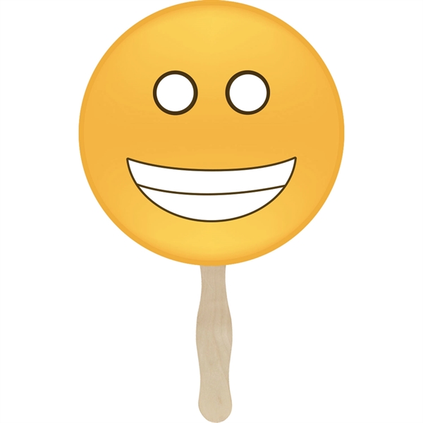 Emoji hand fan with different 10 faces/expressions available. Customizable... from ASI 54100 Fields Manufacturing Inc / TargetLine®