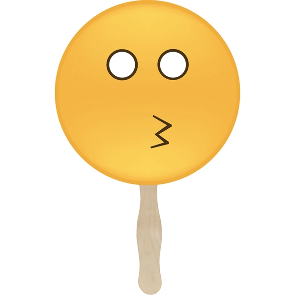 Emoji hand fan with different 10 faces/expressions available. Customizable... from ASI 54100 Fields Manufacturing Inc / TargetLine®