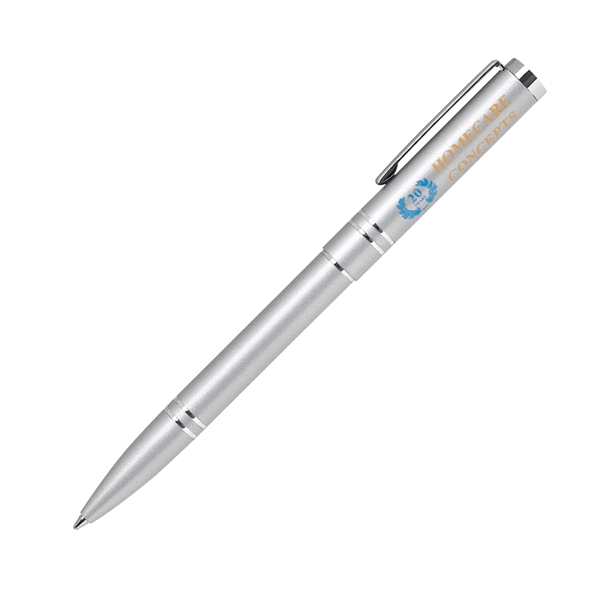 Aluminum metal click-action pen with a bright colorful lacquer finish barrel... from ASI 68190 Lungsal / Lungsal