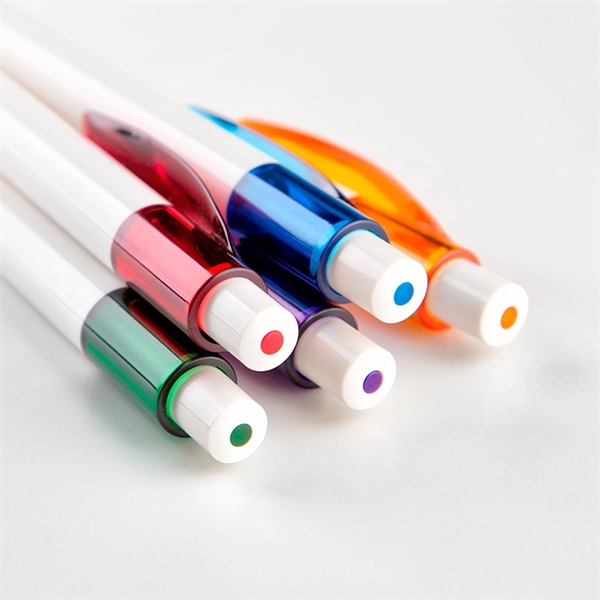 Chrome-plated metal click-action pen with a lacquer coated finish and comfort... from ASI 68190 Lungsal / Lungsal