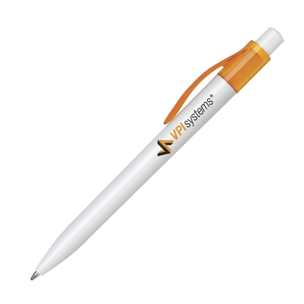 Chrome-plated metal click-action pen with a lacquer coated finish and comfort... from ASI 68190 Lungsal / Lungsal