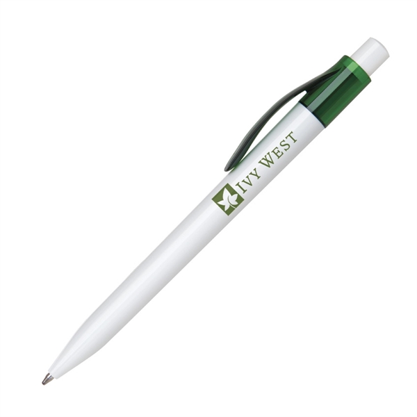 Chrome-plated metal click-action pen with a lacquer coated finish and comfort... from ASI 68190 Lungsal / Lungsal