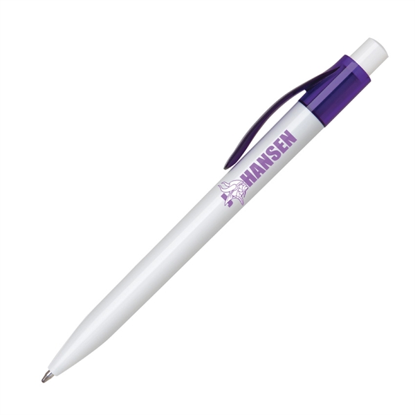 Chrome-plated metal click-action pen with a lacquer coated finish and comfort... from ASI 68190 Lungsal / Lungsal
