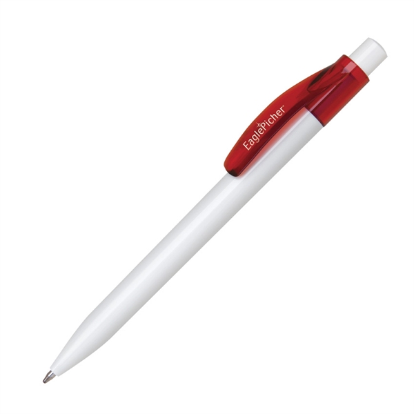 Chrome-plated metal click-action pen with a lacquer coated finish and comfort... from ASI 68190 Lungsal / Lungsal