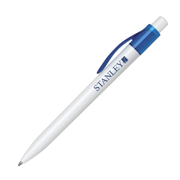 Chrome-plated metal click-action pen with a lacquer coated finish and comfort... from ASI 68190 Lungsal / Lungsal