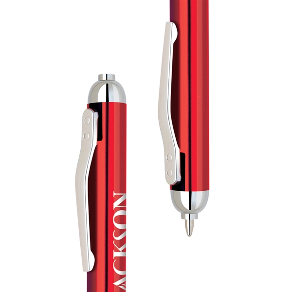 Aluminum ballpoint pen coated in several metallic colors with gravity mechanism... from ASI 68190 Lungsal / Lungsal