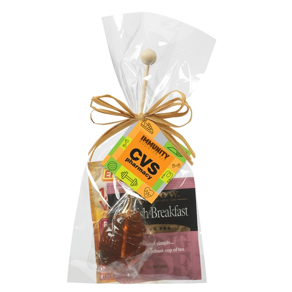 Immunity booster kit with Emergen-C® packet, English breakfast black tea bag... from ASI 71685 Midnite Snax®