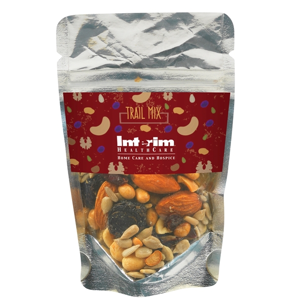 Resealable clear pouch filled with 1.5 oz. of trail mix; includes... from ASI 71685 Midnite Snax®