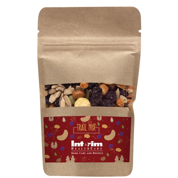 Resealable window pouch bag filled with 1.5 ounces of trail mix.... from ASI 71685 Midnite Snax®