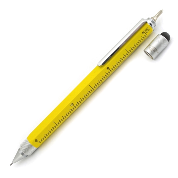 Touchscreen stylus tool with 0.9mm pencil, screwdrivers and three scale functions... from ASI 98760 Yafa Line, Inc. / MonteVerde® Yafaline