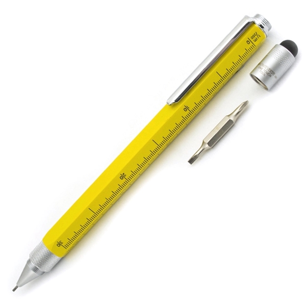 Touchscreen stylus tool with 0.9mm pencil, screwdrivers and three scale functions... from ASI 98760 Yafa Line, Inc. / MonteVerde® Yafaline