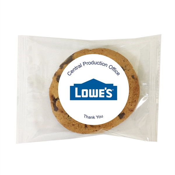 3" Promotional chocolate chunk gourmet cookie with a two week shelf... from ASI 71685 Midnite Snax®