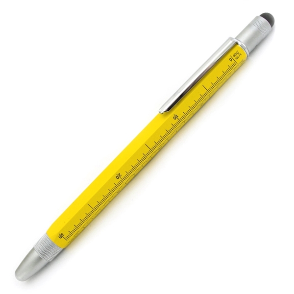 Touchscreen stylus fountain pen with screwdrivers, level , ruler and three... from ASI 98760 Yafa Line, Inc. / MonteVerde® Yafaline