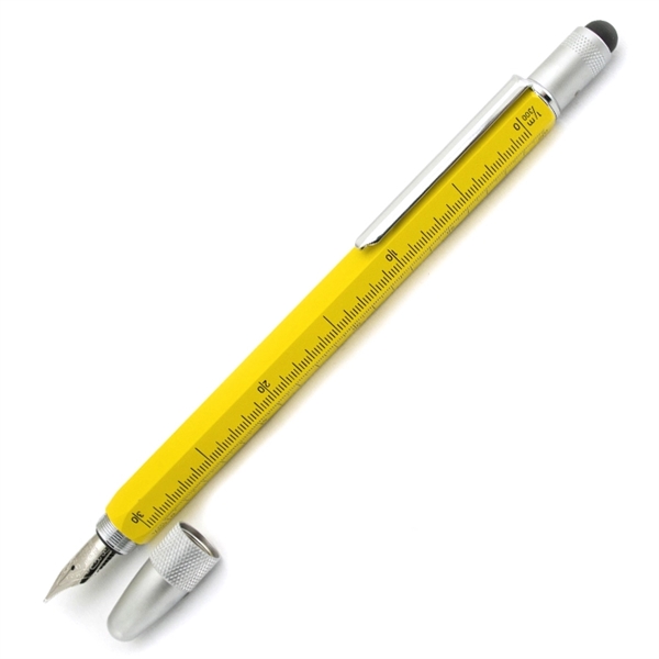 Touchscreen stylus fountain pen with screwdrivers, level , ruler and three... from ASI 98760 Yafa Line, Inc. / MonteVerde® Yafaline