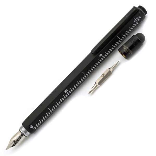 Touchscreen stylus fountain pen with screwdrivers, level , ruler and three... from ASI 98760 Yafa Line, Inc. / MonteVerde® Yafaline