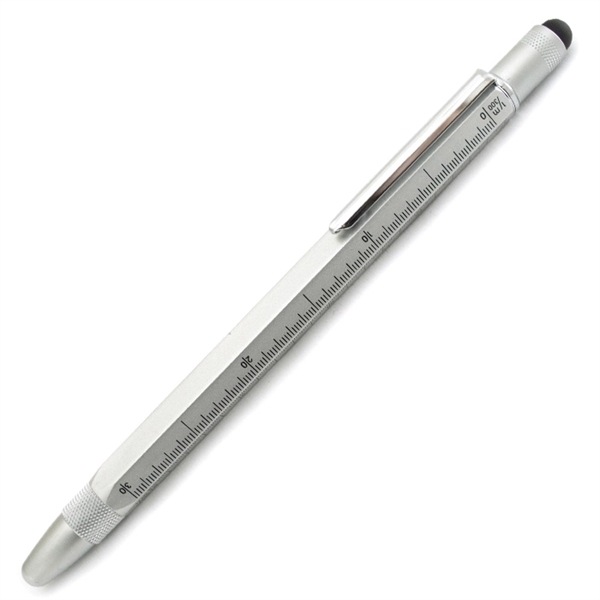 Touchscreen stylus fountain pen with screwdrivers, level , ruler and three... from ASI 98760 Yafa Line, Inc. / MonteVerde® Yafaline