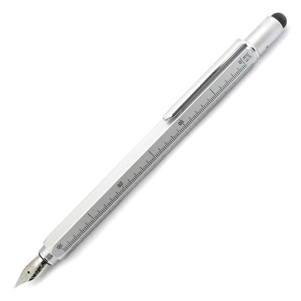 Touchscreen stylus fountain pen with screwdrivers, level , ruler and three... from ASI 98760 Yafa Line, Inc. / MonteVerde® Yafaline