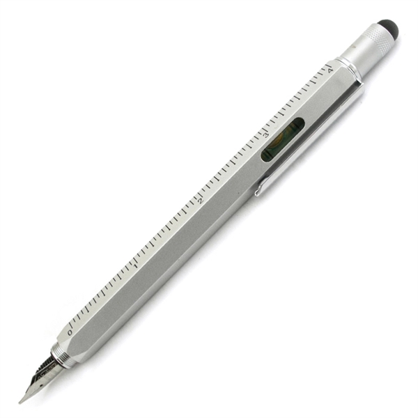 Touchscreen stylus fountain pen with screwdrivers, level , ruler and three... from ASI 98760 Yafa Line, Inc. / MonteVerde® Yafaline