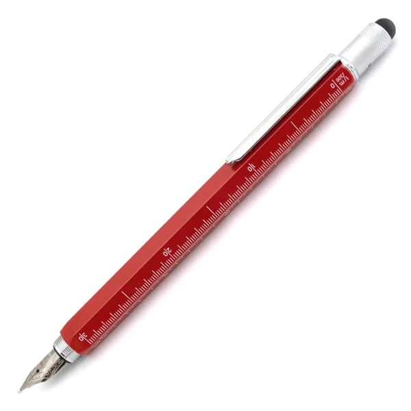 Touchscreen stylus fountain pen with screwdrivers, level , ruler and three... from ASI 98760 Yafa Line, Inc. / MonteVerde® Yafaline