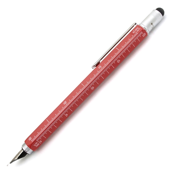 Touchscreen stylus fountain pen with screwdrivers, level , ruler and three... from ASI 98760 Yafa Line, Inc. / MonteVerde® Yafaline