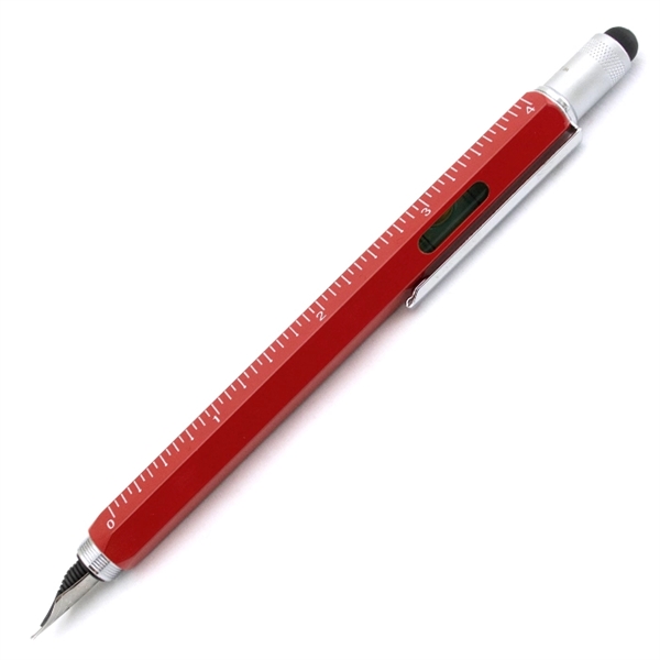 Touchscreen stylus fountain pen with screwdrivers, level , ruler and three... from ASI 98760 Yafa Line, Inc. / MonteVerde® Yafaline