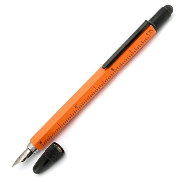 Touchscreen stylus fountain pen with screwdrivers, level , ruler and three... from ASI 98760 Yafa Line, Inc. / MonteVerde® Yafaline