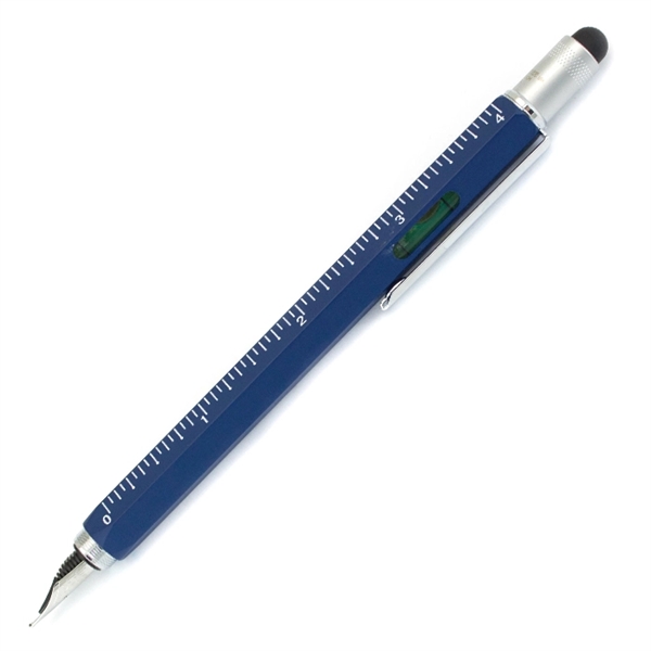 Touchscreen stylus fountain pen with screwdrivers, level , ruler and three... from ASI 98760 Yafa Line, Inc. / MonteVerde® Yafaline