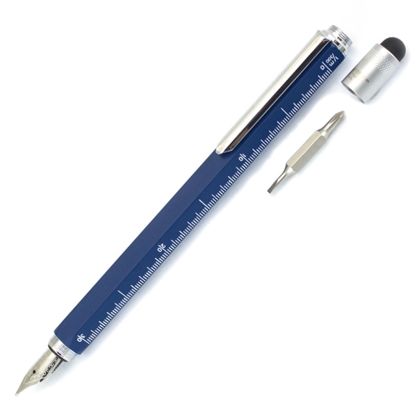 Touchscreen stylus fountain pen with screwdrivers, level , ruler and three... from ASI 98760 Yafa Line, Inc. / MonteVerde® Yafaline