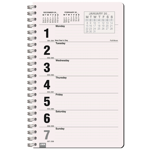 5 1/4" x 8 1/4" Poly weekly planner with pen.... from ASI 50873 Drum-Line / Drum-line Inc