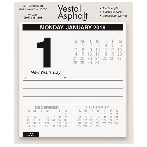 Daily desk calendar.... from ASI 50873 Drum-Line / Drum-line Inc