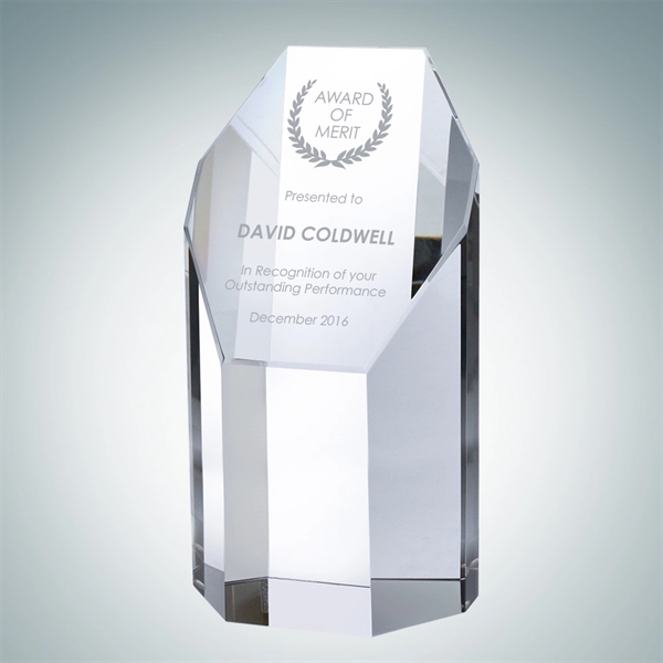 Empire Octagon Tower award is made of optical crystal and is... from ASI 47791 Best Deal Awards