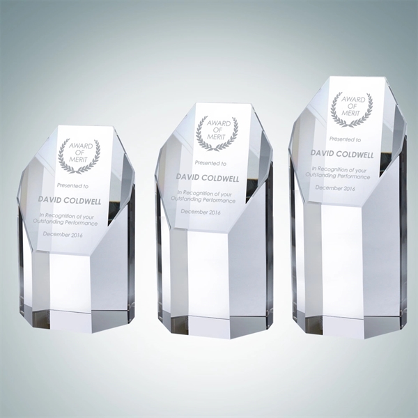 Empire Octagon Tower award is made of optical crystal and is... from ASI 47791 Best Deal Awards