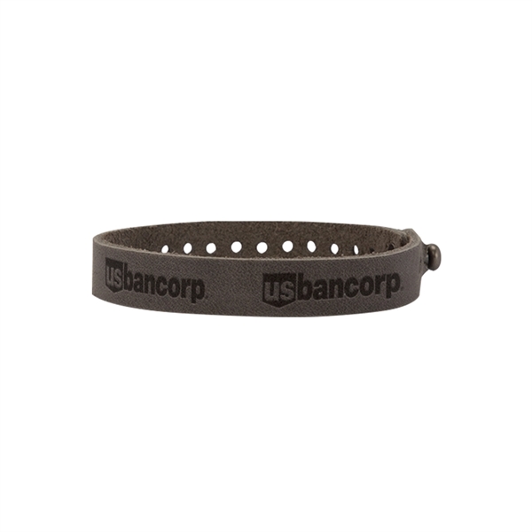 9.5" x 5" leather post bracelet made in the USA and... from ASI 88060 Snugz/USA Inc / SnugZ USA®