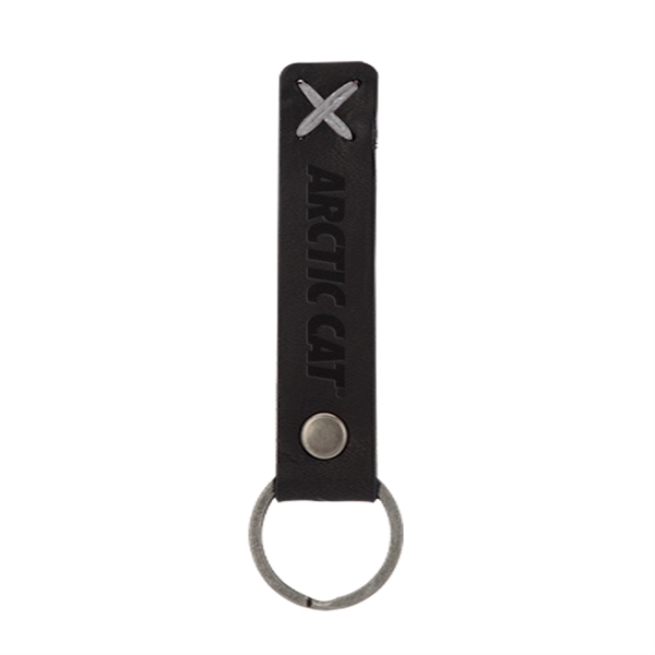 3/4" x 3 1/2" leather riveted keychain, customized with your company... from ASI 88060 Snugz/USA Inc / SnugZ USA®