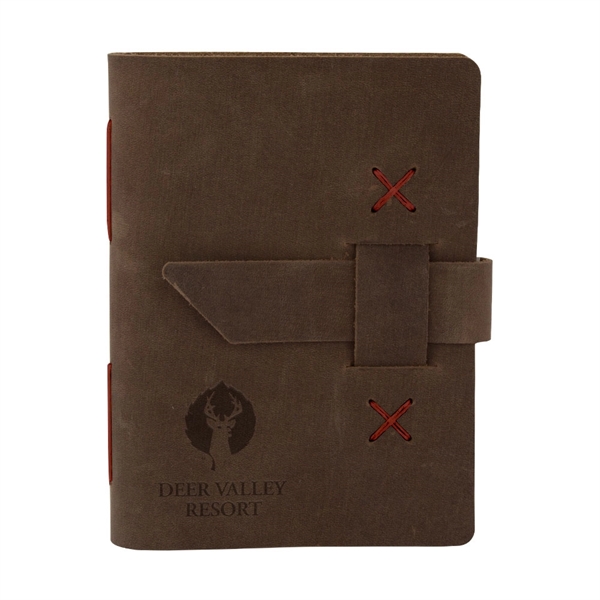 5 1/4" x 6 7/8" x 1" small leather notebook available... from ASI 88060 Snugz/USA Inc / SnugZ USA®