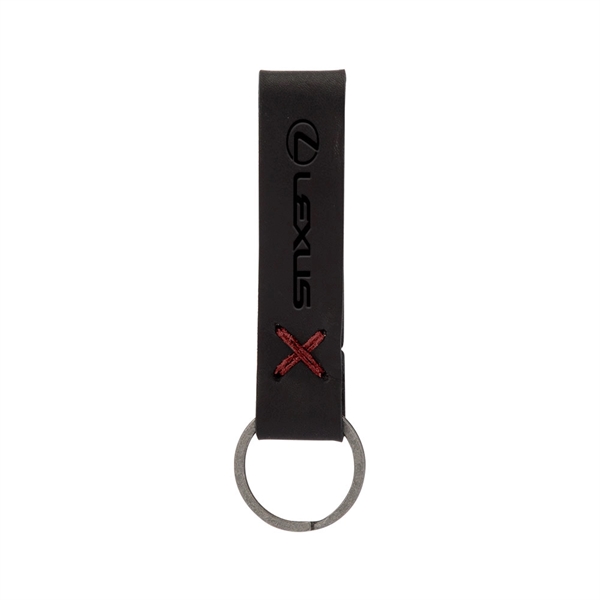 3/4" x 3 1/2" leather loop keychain, available in several colors... from ASI 88060 Snugz/USA Inc / SnugZ USA®