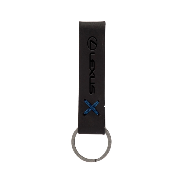 3/4" x 3 1/2" leather loop keychain, available in several colors... from ASI 88060 Snugz/USA Inc / SnugZ USA®